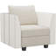 Siège de rangement simple sans accoudoirs en chenille Aurora-259932092