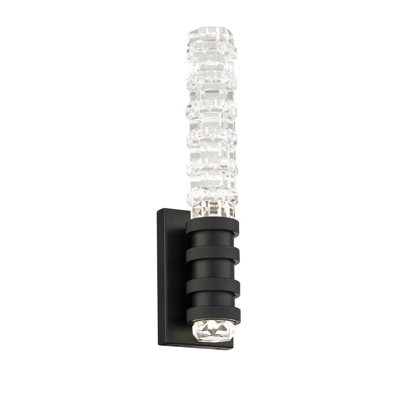 Kemberly 2 - Light LED Armed Sconce, Black