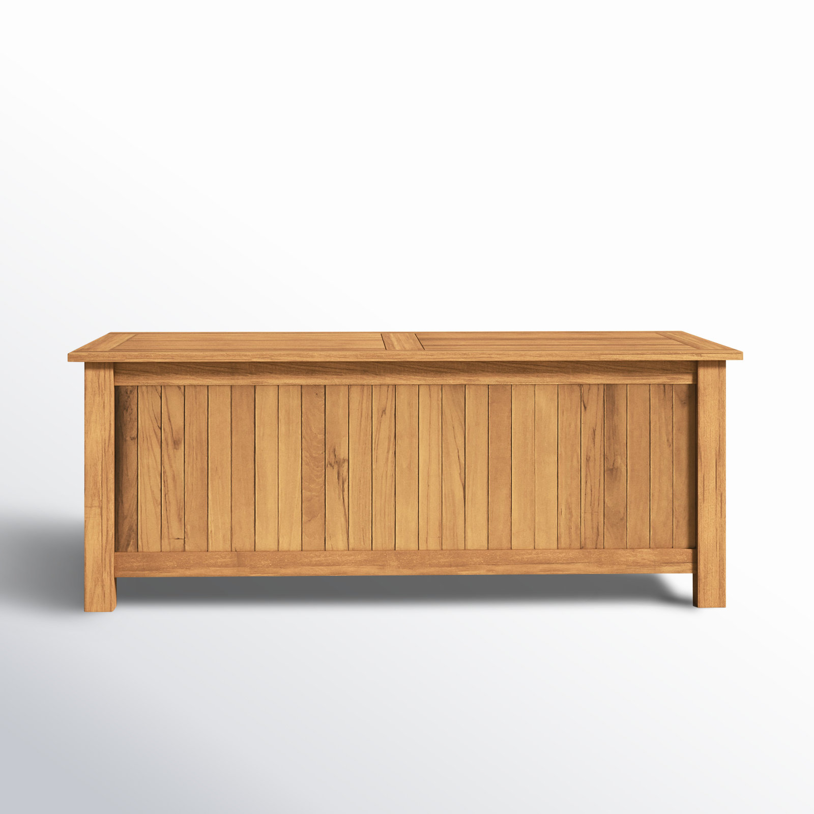 Summerton Teak Solid Wood Deck Box, 18.25" H x 48" W x 23.5" D