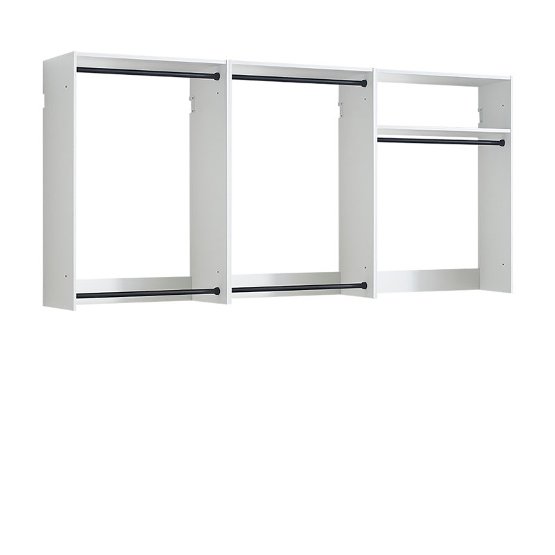 Freestanding Walk in Wood Closet System, White