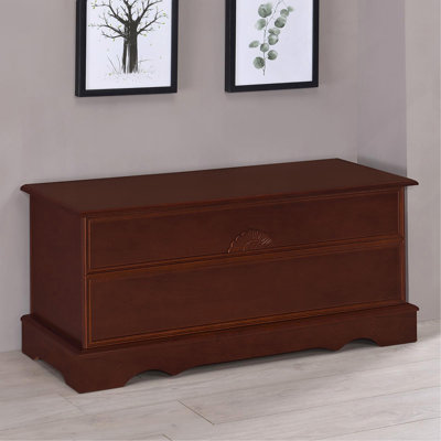 Commode rectangulaire en cèdre brun chaud