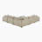 Walden 136" Modern & Contemporary 4-Piece Chenille Sectional Sofa with Durable Solid Wood & Plywood Frame, Supportive High-Density Foam Comfort-1976003966