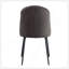 Ensemble de 2 chaises d'appoint Abraham en tissu gris foncé et finition noire