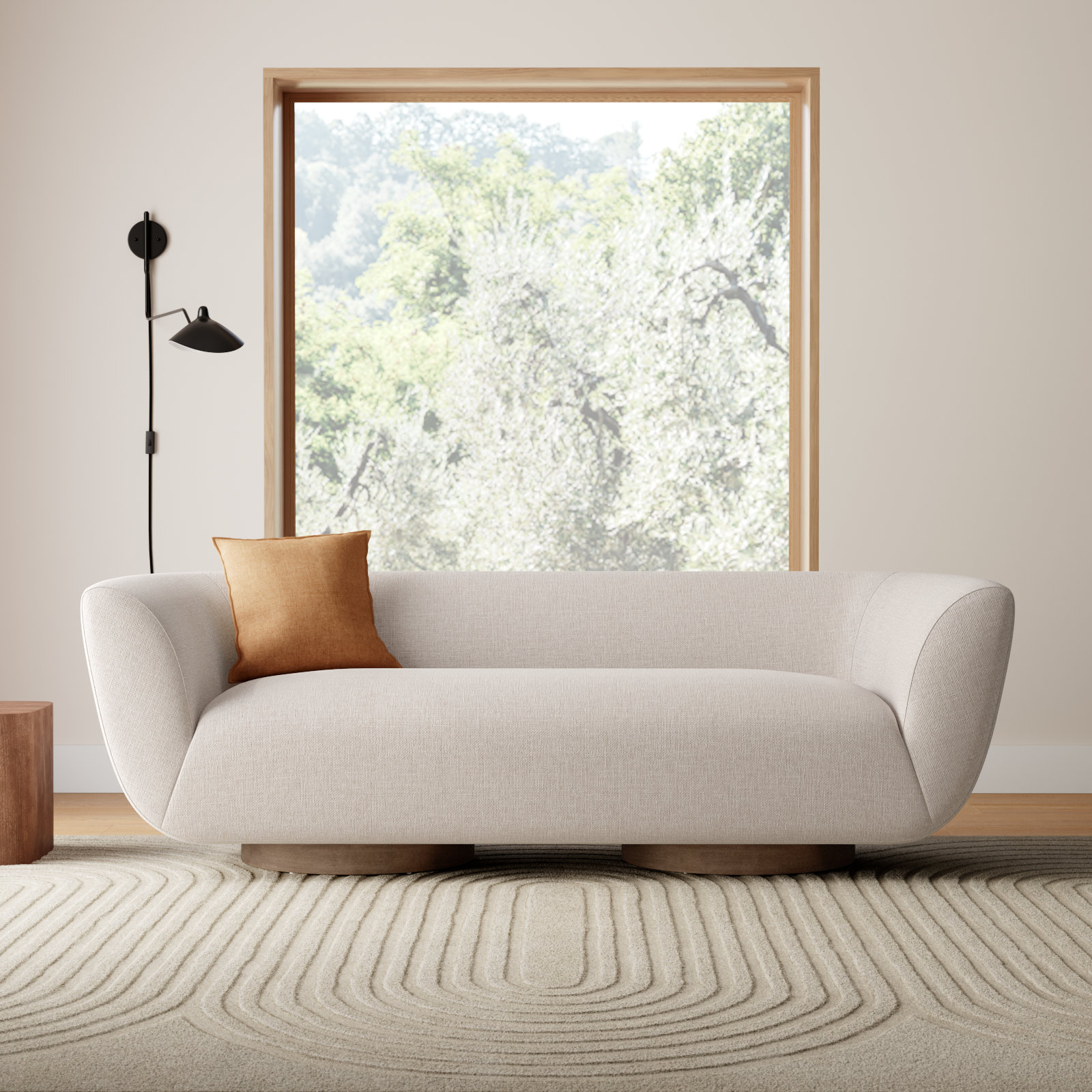 Holloman 87'' Upholstered Sofa, Gibson Taupe 97% Polyester/3% Acrylic
