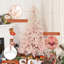 Arbre de Noël artificiel épinette rose 7 pi-2109086246