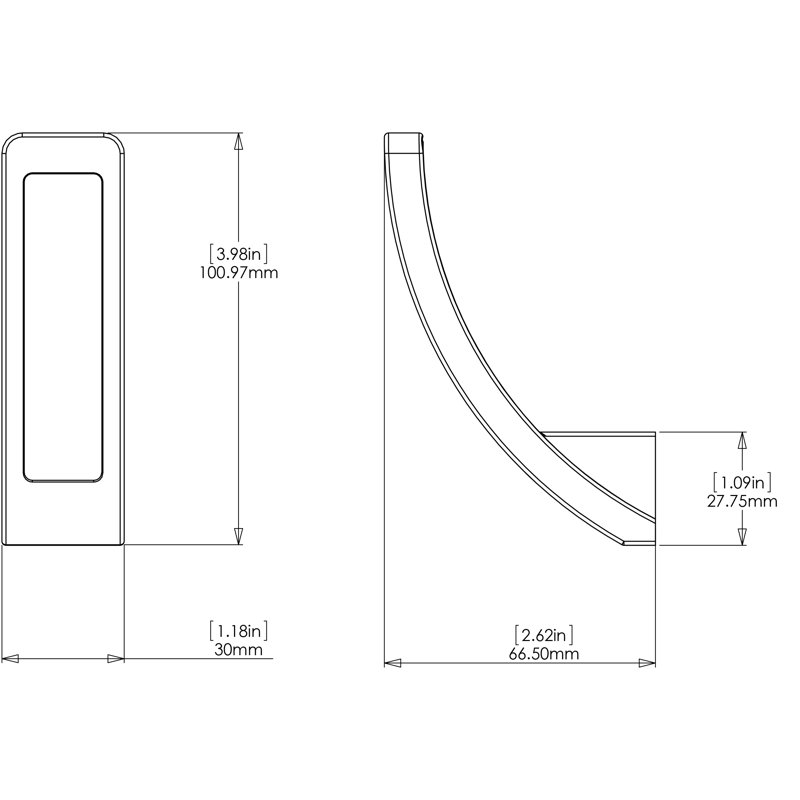Contemporary Metal Wall Hook