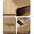 25''H 2-Drawer Nightstand With Charging Station, Modern Fluted Bedside Cabinet For Bedroom, Curved Profile Design-509277776-506073261