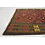 Tapis de zone en laine rouge/brune 5 pi 3 po x 8 pi 2 po one-of-kind à la main noué la Lorain