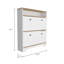 Range-chaussures Dublin avec une tablette ouverte et deux armoires extensibles-842054800