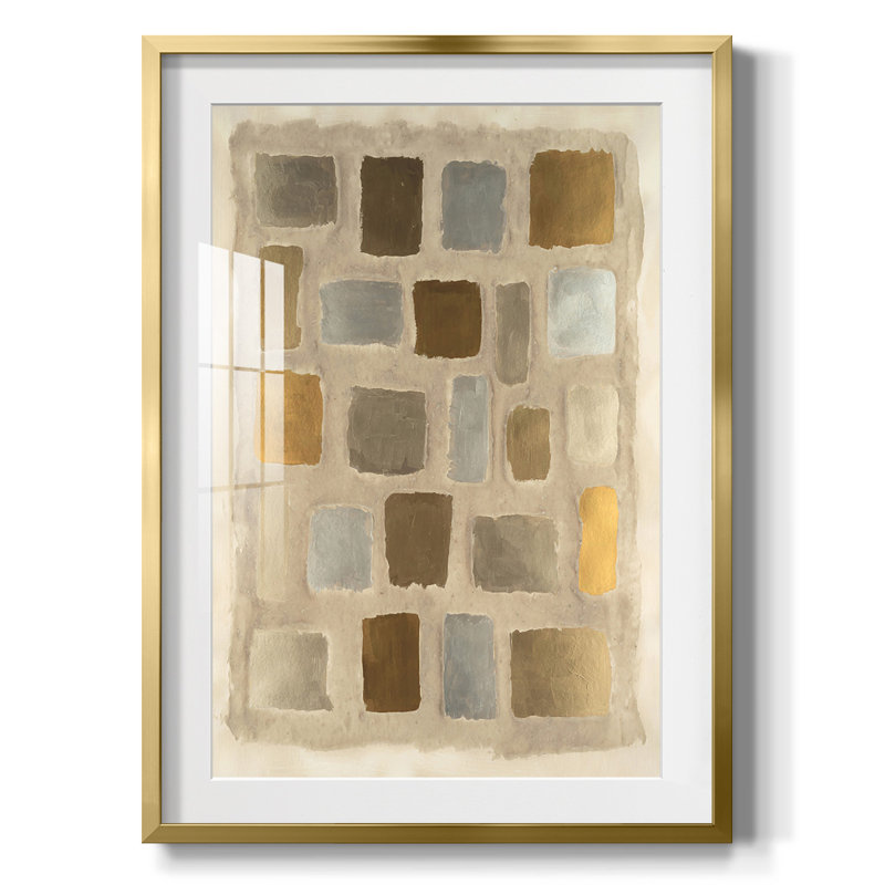 Sand Shaped II -Framed Print, 28.5" H x 20.5" W, Gold