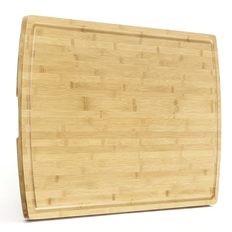 Très grande planche à découper en bambou 36 po x 24 po pour la cuisine avec rainure à jus et poignées, planche à découper robuste pour la viande, couvercle supérieur de cuisinière en bambou, plateau de service de planche de charcuterie