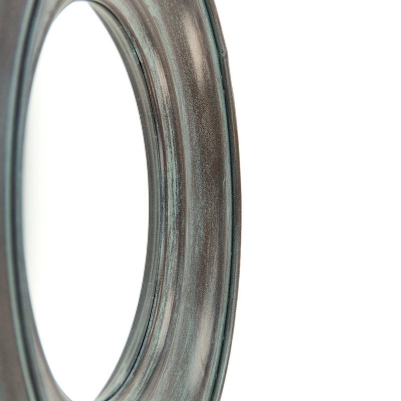 Cerne Convex Metal Wall Mirror, 12.5" H x 12.5" W