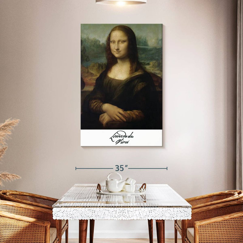 Affiche de l'exposition «Mona Lisa Da Vinci», H 48 po x l 32 po