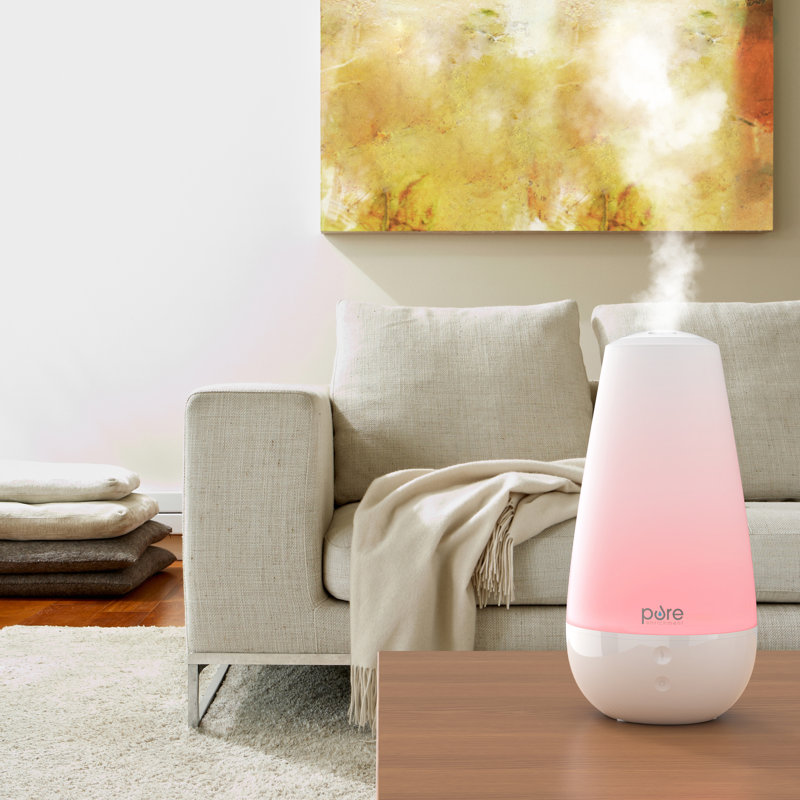 0,52 gallon Humidificateur ultrasonique de table Cool Mist Pi.