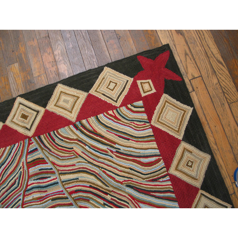 Flatweave Wool Abstract Area Rug