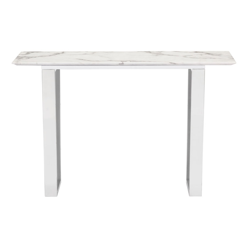 Console blanc et argent