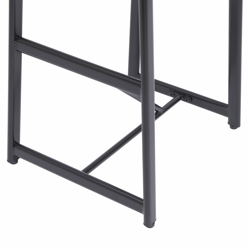 Ensemble de 3 tabourets de bar avec dossier pour la salle à manger (noir et blanc) avec tabourets de bar et îlot de cuisine