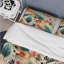Ensemble de housse de couette floral bleu et beige à plumes Harmony Blooms-129678244