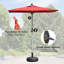 Parasol de patio rectangulaire avec manivelle (base non incluse)-910863204