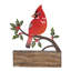 Figurine de Noël cardinal en métal Joy