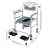 Foldable Height Adjustable Toilet Chair(Flat Seat)