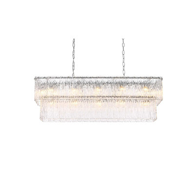 Lustre en verre de 42 po Isabellamarie