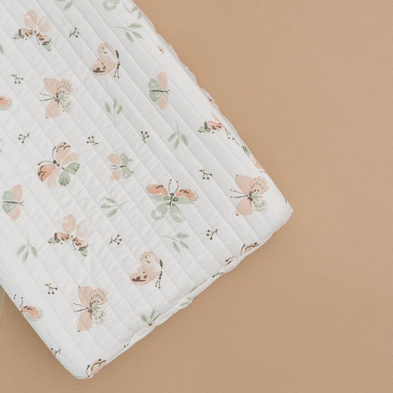 Parker Quilted Change Pad Cover (butterfly)