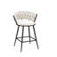 Upholstered Counter Stool With Metal Frame-244897747-244897746