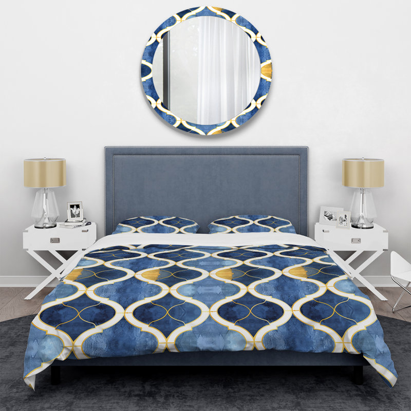 Ensemble de housse de couette Modern, Housse de couette pour grand lit et 2 taies décor