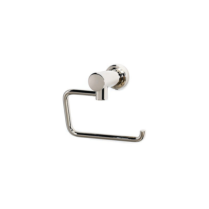 Infinity Wall Mounted Single Post Toilet Paper Holder, Polished Nickel