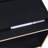 Geary Black 2-Drawer Nightstand LED Lights And USB-653389114