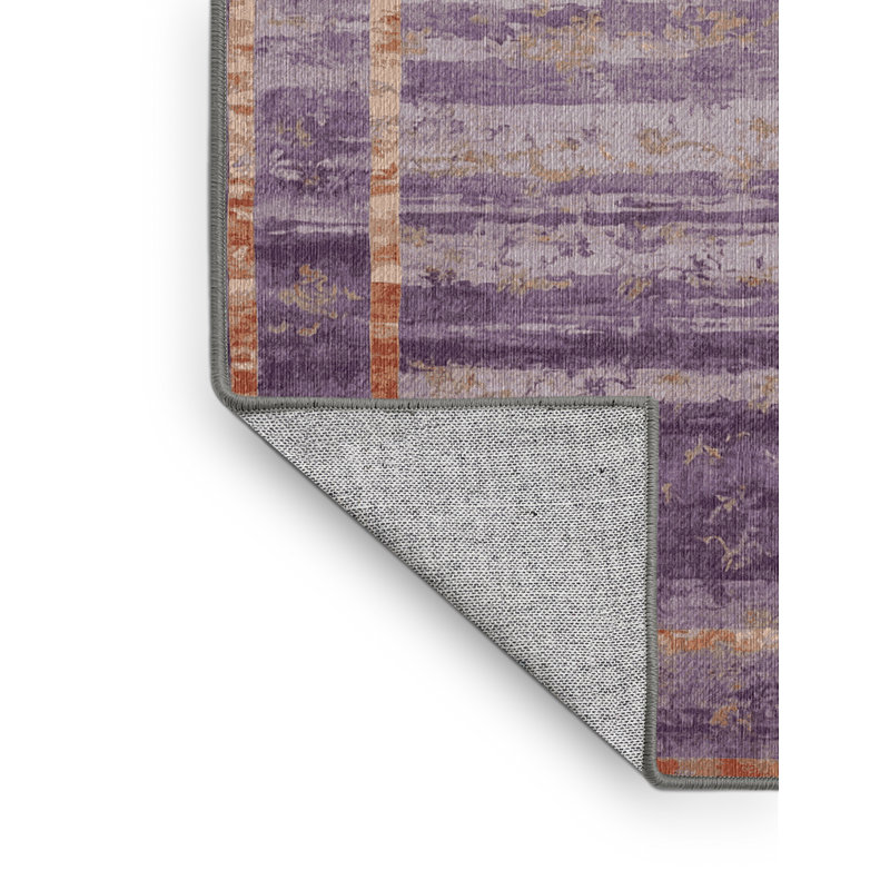 Tapis brun lavable à la machine, Carré 8 pi