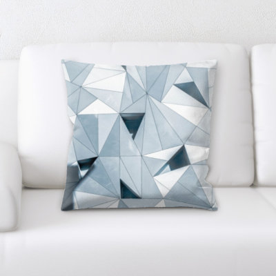 Geometric Microsuede Throw Pillow