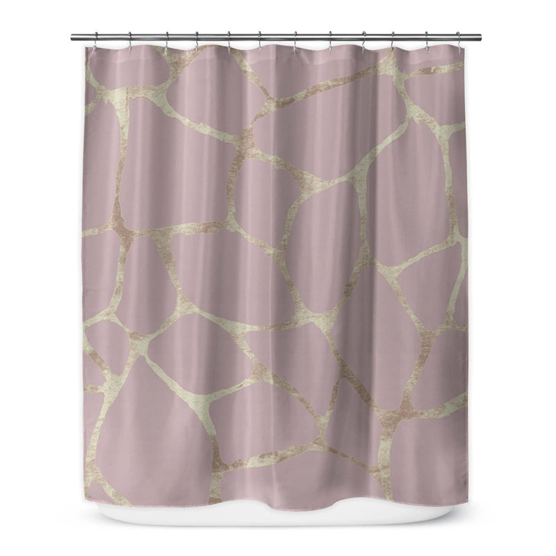 Rideau de douche simple + crochets, H 70 po x l 71 po