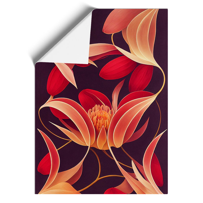 Charming Flowers - Wall Art, 42cm H x 29.7cm W, Paper, No Matte