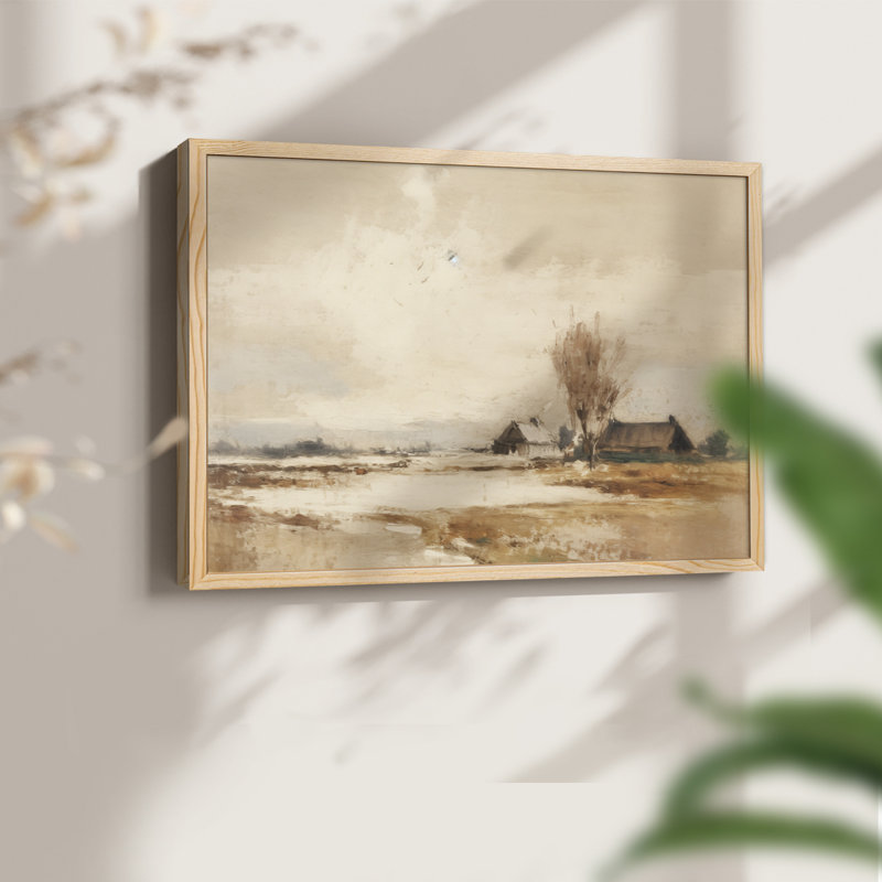 Paysages rétro-CCXLII-impression encadrée - réaménageable, Naturel, H 16 po x l 20 po