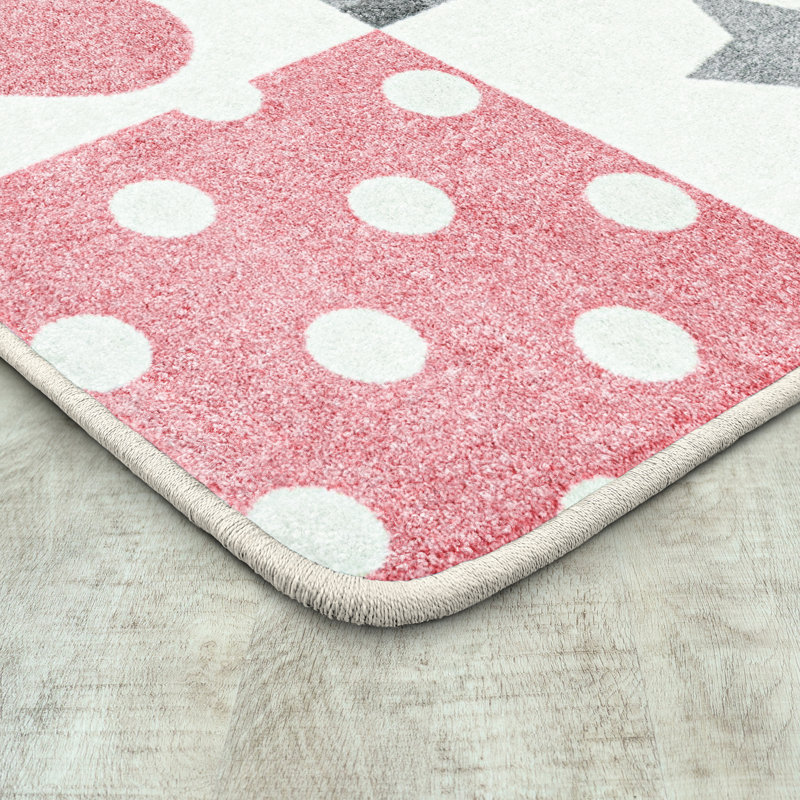 Claremont Kids Patchwork Girl Area Rug, Rectangle 7'8" x 10'9"