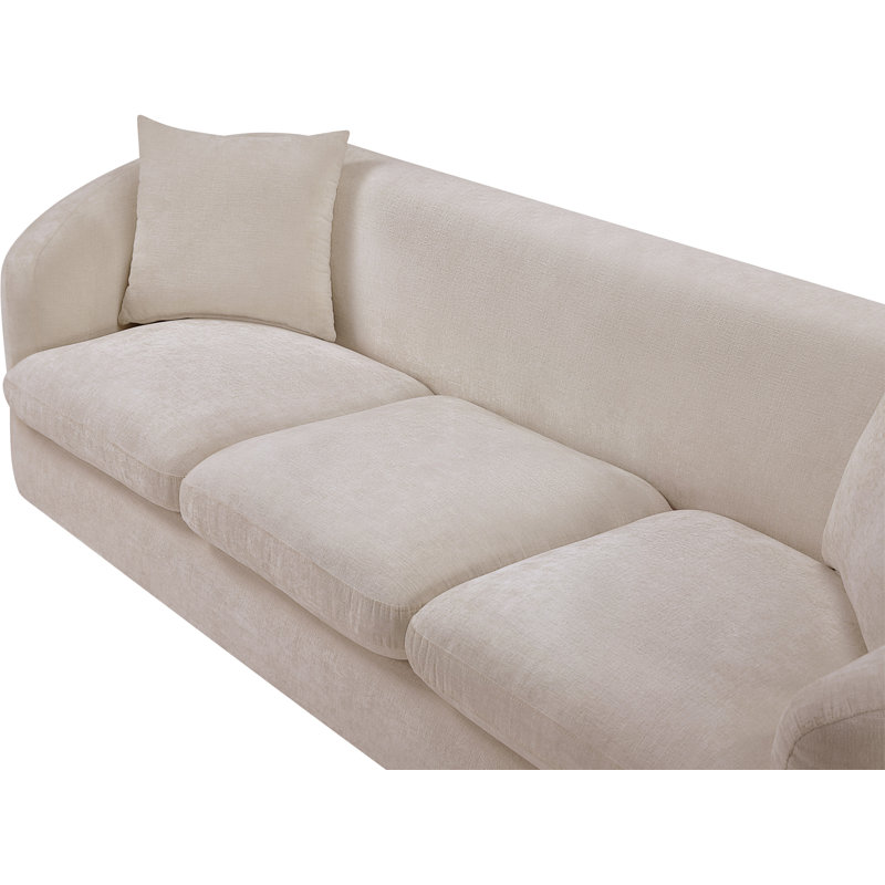 Canapé Penelope Millionder Chenille, Tissu chenille beige