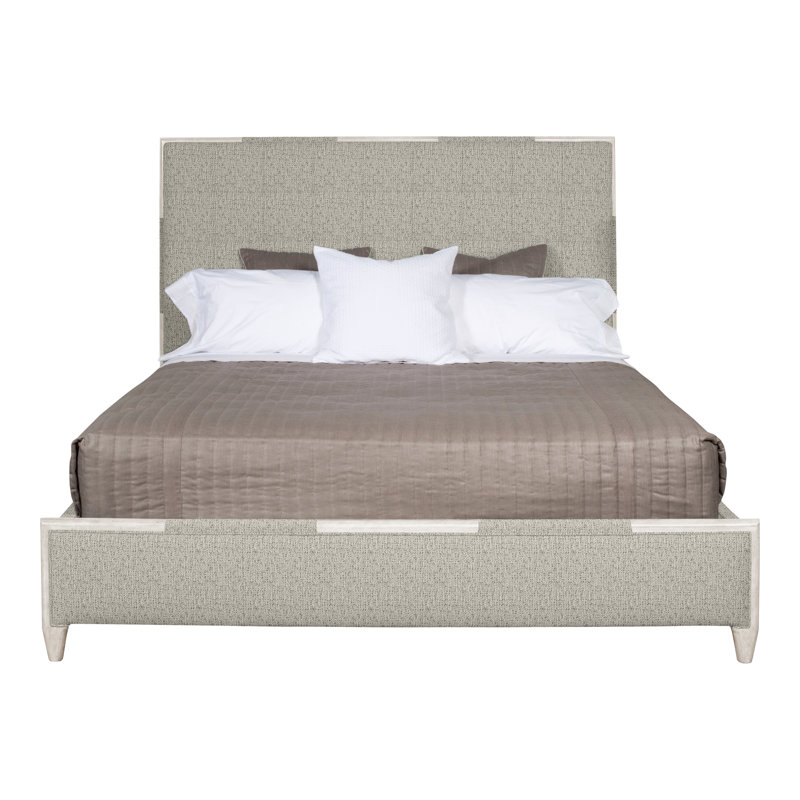 Thom Filicia Home Chatfield King Bed, Tuck Metal, Casa Blanca