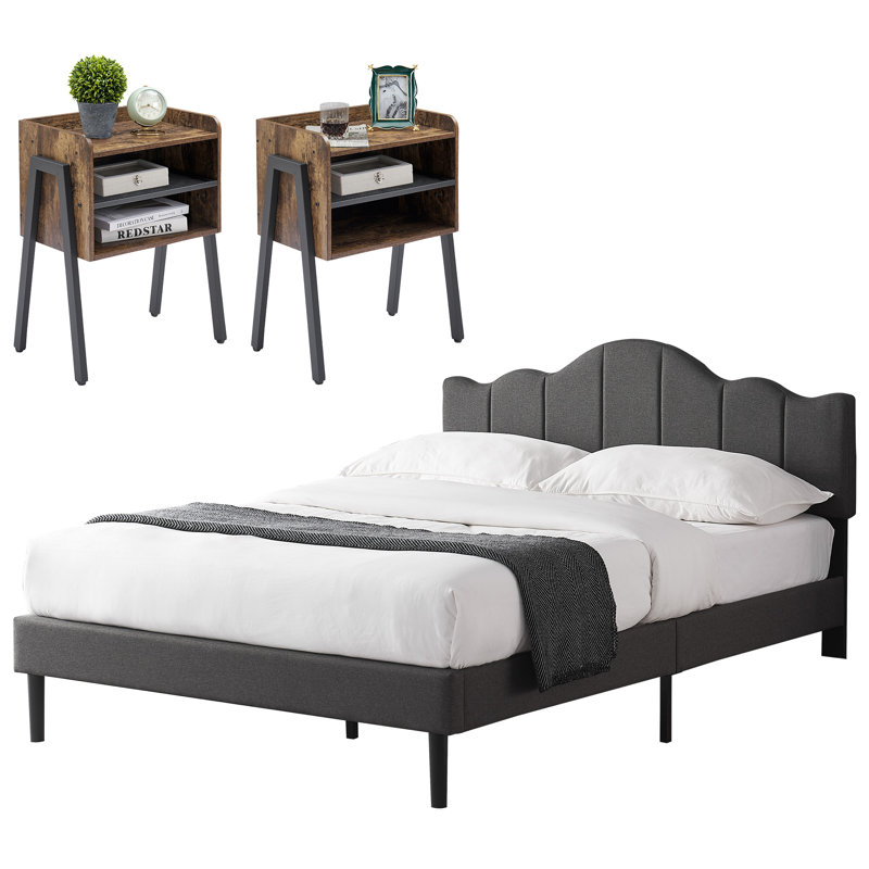 Kempst Iron Piece Bedroom Set, Full