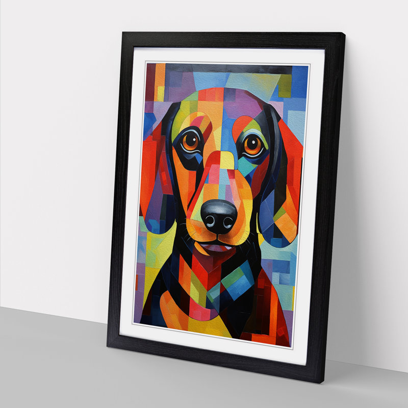 Single Picture Frame Print on Wood, Black Framed, 46cm H x 34cm W