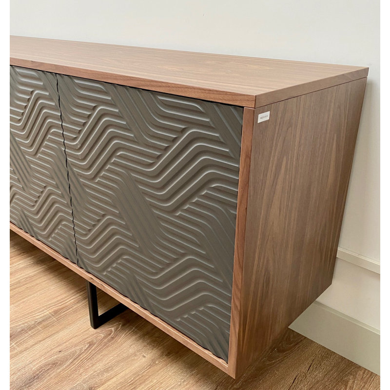 Largo 204cm Sideboard, Grey/Walnut
