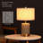 Classic Ceramic - Battery Powered Table Lamp, Rechargeable Cordless Ceramic Lamp, Full-Size 19.5 Inch Height, 4-Level Dimming, Smart Safety Protection, Type-C Fast Charging, LED Bulb Included-1304511097-1304511094