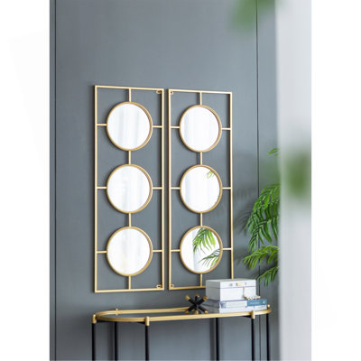 Stylish Decorative Wall Mirror With Functional Convex Design For Enhanced Visibility And Aesthetic Appeal