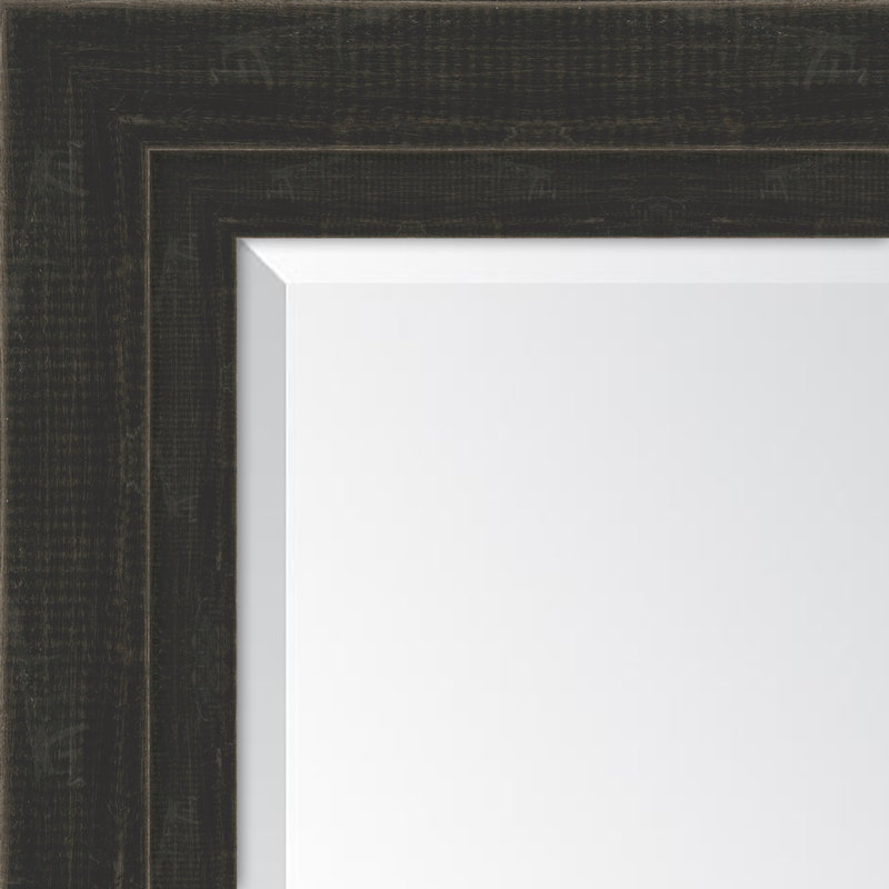 Miroir mural Mazie, H 44 po x l 32 po, Noir