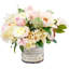 Peony and Hydrangea French Label Pot