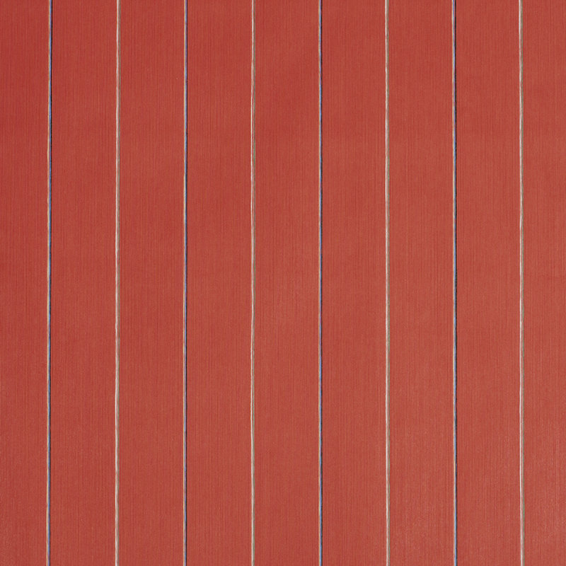 Schumacher X Backdrop Draper Stripe Wallpaper, Red