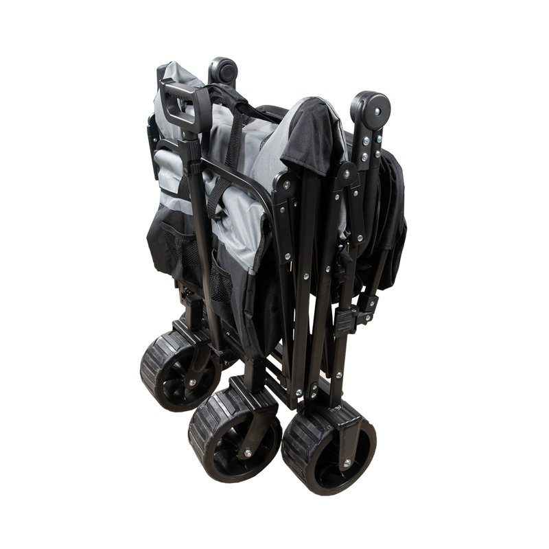 Chariot utilitaire pliable avec freins S3, Noir