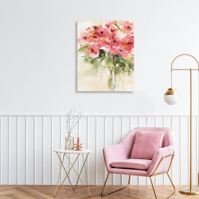 Flowing Watercolor Style Bouquet Canvas, design by Carol Robinson