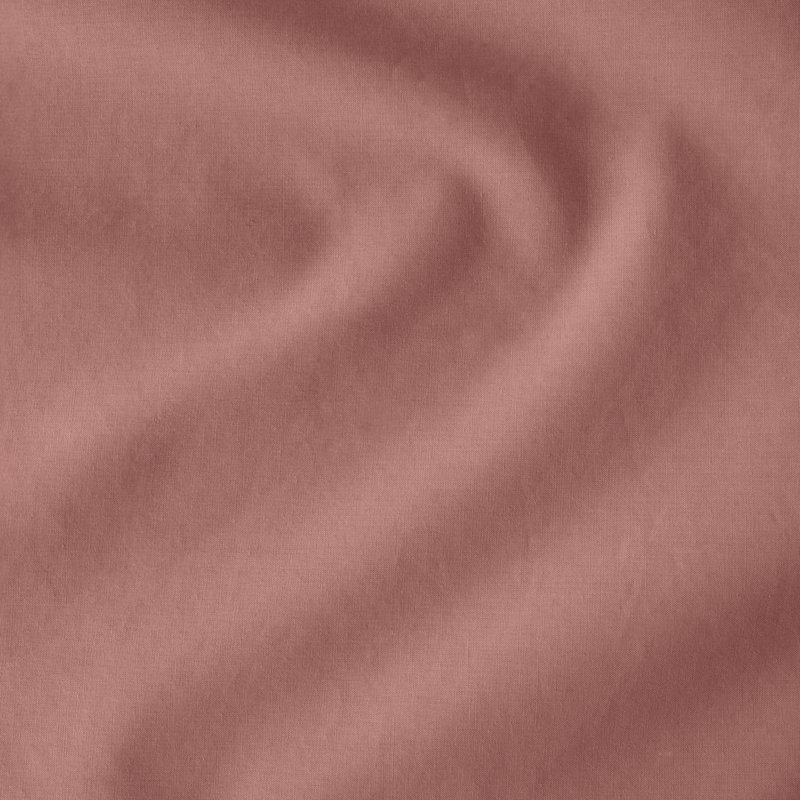 Ensemble de housse de couette en satin de coton 400 fils 400 fils, Vieux rose